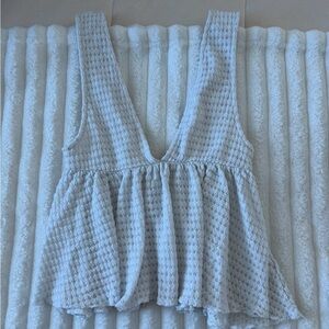 Urban Outfitters Textured Crop Tank Top